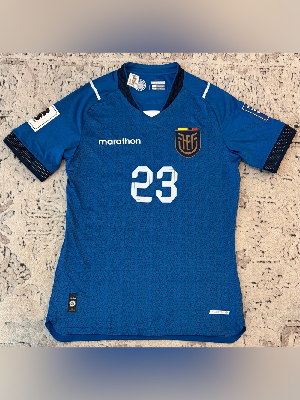 Marathon Authentic WC Qualifiers 2026 Ecuador Moises Caicedo Jersey Men’s Sz M